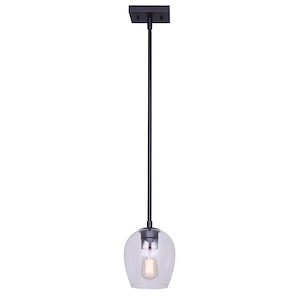 Cain - 1 Light Pendant-57.75 Inches Tall and 13.75 Inches Wide