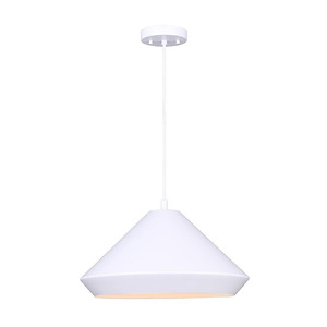Byck - 1 Light Pendant-10.25 Inches Tall and 16 Inches Wide - 1267151