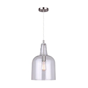Keeva - 1 Light Pendant-19.25 Inches Tall and 9.75 Inches Wide