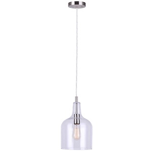 Keeva - 1 Light Pendant-62.75 Inches Tall and 4.75 Inches Wide