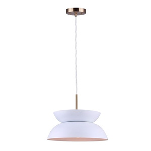 Mila - 1 Light Pendant-8 Inches Tall and 13 Inches Wide
