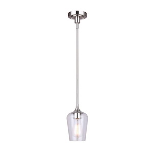 Conall - 1 Light Pendant-12 Inches Tall and 5 Inches Wide