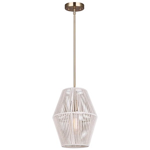 Willow - 1 Light Pendant In Modern Style-61.5 Inches Tall and 8.5 Inches Wide - 1330892