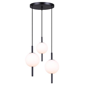 Nara - 3 Light Pendant In Modern Style-63.5 Inches Tall and 16 Inches Wide