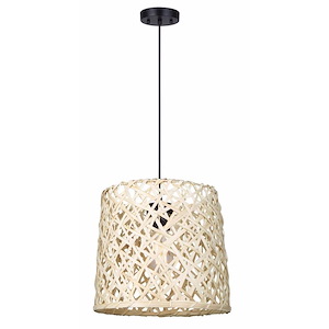 Tash - 1 Light Pendant In Contemporary Style-61 Inches Tall and 13.25 Inches Wide