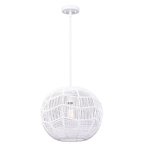 Leona - 1 Light Pendant In Modern Style-62 Inches Tall and 15 Inches Wide