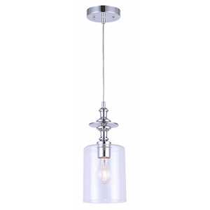 York - 1 Light Pendant-60 Inches Tall and 5.5 Inches Wide