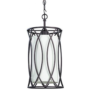 Monica - 1 Light Pendant In Contemporary Style-17 Inches Tall and 8.38 Inches Wide