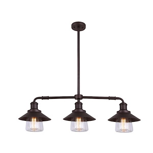 Indi - 3 Light Pendant-17.5 Inches Tall and 35 Inches Wide - 1330948