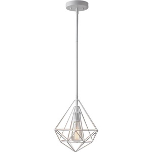 Zircon - 1 Light Pendant In Scandinavian Style-12 Inches Tall and 10 Inches Wide