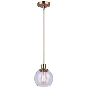 Landry - 1 Light Pendant In Contemporary Style-58.63 Inches Tall and 7 Inches Wide