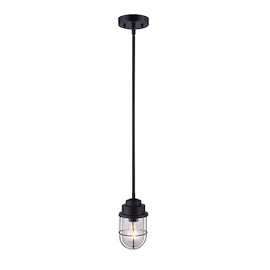 Loft - 1 Light Pendant In Industrial Style-10.75 Inches Tall and 4.75 Inches Wide - 1330953