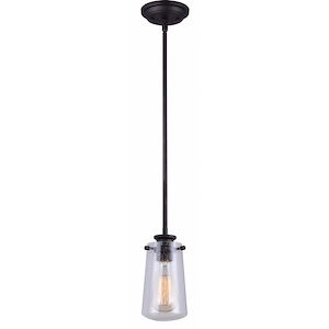 Mill - 1 Light Pendant In French Country Style-11.5 Inches Tall and 5 Inches Wide - 1330961