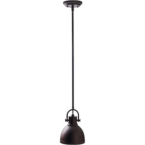 Finlay - 1 Light Pendant In Industrial Style-11.25 Inches Tall and 6.25 Inches Wide