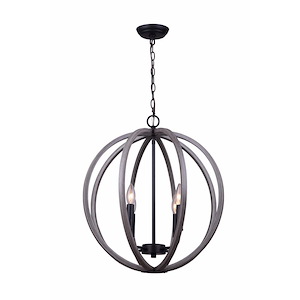 Armelle - 4 Light Chandelier In Contemporary Style-22.25 Inches Tall and 4.38 Inches Wide