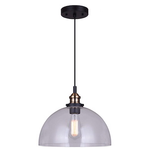 Thea - 1 Light Pendant In Contemporary Style-11.25 Inches Tall and 4.38 Inches Wide