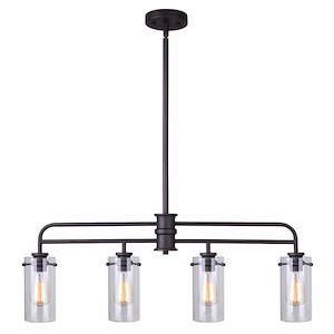 Albany - 4 Light Pendant-50.5 Inches Tall and 15.5 Inches Wide - 1330972