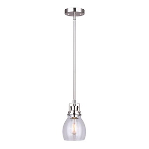 Carson - 1 Light Pendant-11 Inches Tall and 5 Inches Wide