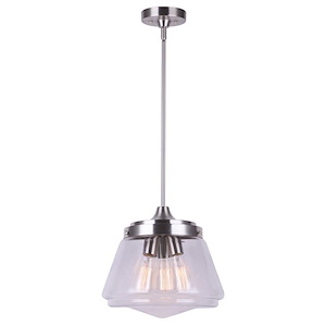 Meyer - 3 Light Pendant In Modern Style-62.75 Inches Tall and 12.75 Inches Wide