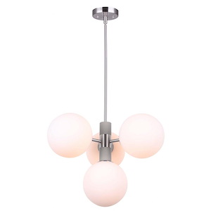 Farris - 4 Light Pendant In Modern Style-64.25 Inches Tall and 20.25 Inches Wide