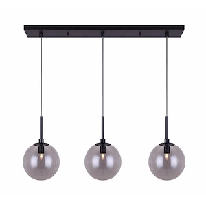 Atlas - 3 Light Pendant-59.25 Inches Tall and 6 Inches Wide