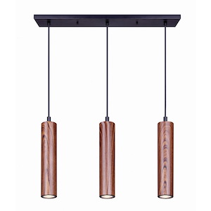 Carver - 3 Light Pendant-62.25 Inches Tall and 4.33 Inches Wide