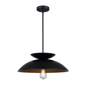 Ziva - 1 Light Pendant-13 Inches Tall and 17.75 Inches Wide