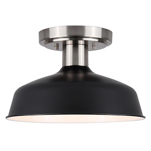 Bello - 1 Light Semi-Flush Mount-6.5 Inches Tall and 10.25 Inches Wide - 1267179