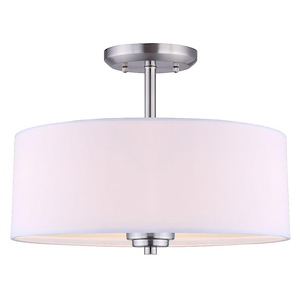 Pier - 3 Light Semi-Flush Mount-10.5 Inches Tall and 14.5 Inches Wide