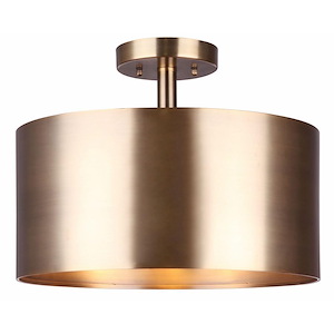 Lola - 3 Light Semi-Flush Mount-11.5 Inches Tall and 15 Inches Wide