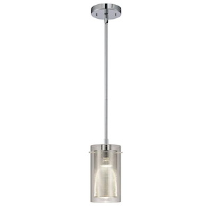 Rohe - 1 Light Pendant-11.75 Inches Tall and 4.75 Inches Wide