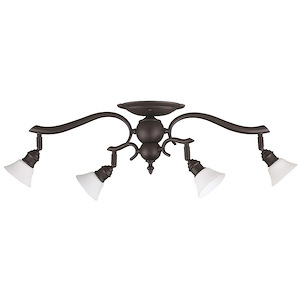 Addison - 4 Light Track Light-7.75 Inches Tall and 26.5 Inches Wide