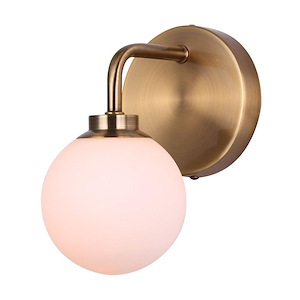 Asher   - 1 Light Wall Sconce-8.5 Inches Tall and 5.13 Inches Wide
