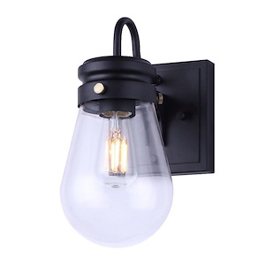 House - 1 Light Wall Mount In industrial Style-10.25 Inches Tall and 7.25 Inches Wide
