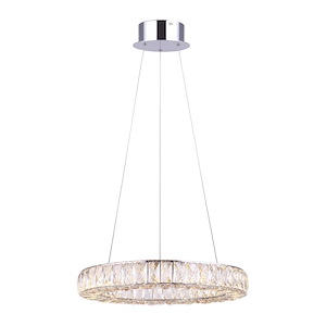 Ellie - 25W LED Chandelier In Modern Style-48 Inches Tall and 19.75 Inches Wide