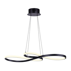 Ola - 45.5W 1 LED Chandelier-18 Inches Tall and 29 Inches Wide