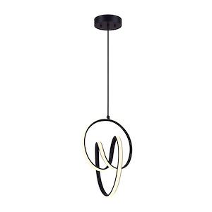 Jase  - 20W 1 LED Chandelier-17.6 Inches Tall and 11 Inches Wide