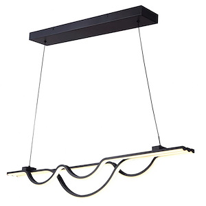 Veira - 42W LED Chandelier-77.5 Inches Tall and 4.38 Inches Wide