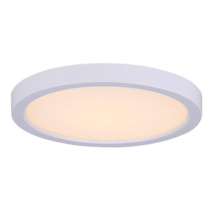 12W 1 LED Flush Mount-0.69 Inches Tall and 5.5 Inches Wide