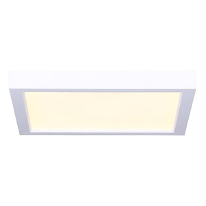 18W 1 LED Square Flush Mount-0.69 Inches Tall