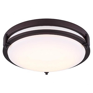 Gilda - 19W 1 LED Flush Mount-3.25 Inches Tall and 12.5 Inches Wide