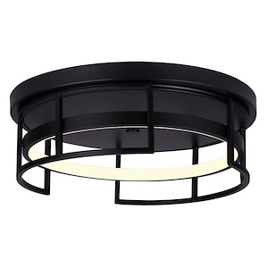 Amora   - 28.5W 1 LED Flush Mount-5 Inches Tall and 15 Inches Wide