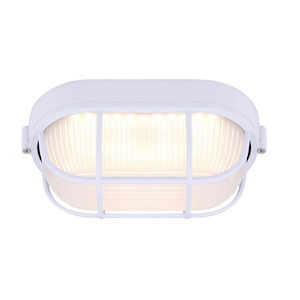 11.7W 1 LED Outdoor Flush Mount-4.5 Inches Tall and 4.5 Inches Wide