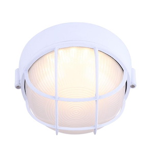 11.7W 1 LED Outdoor Flush Mount-4 Inches Tall and 7.5 Inches Wide