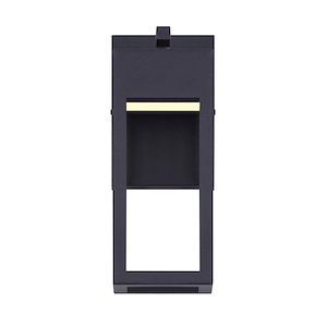 11W 1 LED Outdoor Wall Mount-12 Inches Tall and 4.63 Inches Wide