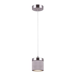 8W 1 LED Pendant-9.5 Inches Tall and 5.13 Inches Wide