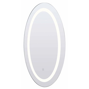 20W LED Oval Mirror-31.5 Inches Tall and 19.7 Inches Wide