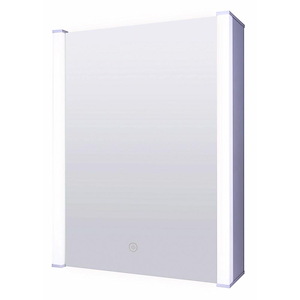 18W LED Square Mirror-25.6 Inches Tall and 19.7 Inches Wide