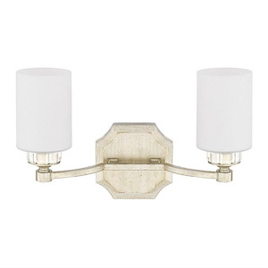 Olivia - 2 Light Transitional Bath Vanity Approved for Damp Locations - in Transitional style - 17 high by 10.5 wide - 522173