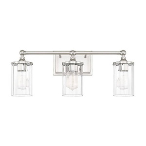 Camden - 3 Light Industrial Bath Vanity Approved for Damp Locations - in Industrial style - 23.5 high by 9.25 wide